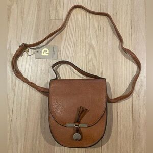 Fashion Dazzle Brown Vegan Leather Crossbody Purse Western Coastal Cowgirl‎ Cute